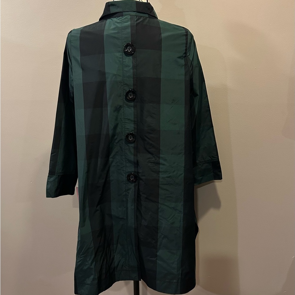 Ic Collection Plaid Button Front Jacket - image 7